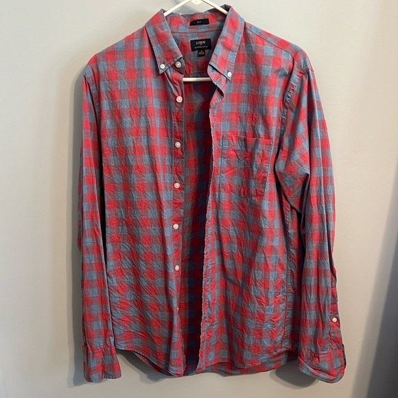 J. Crew mens button down shirt size medium - Picture 1 of 3